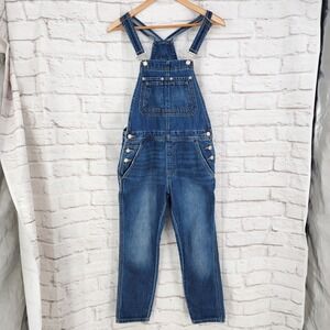 Gap Denim Bib Overalls 100% Cotton Utility Workwear Cottage Farm Straight Leg XS